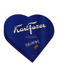Продуктови Категории Шоколади Karl Fazer Шоколади в подаръчна кутия с форма на сърце 225 гр
